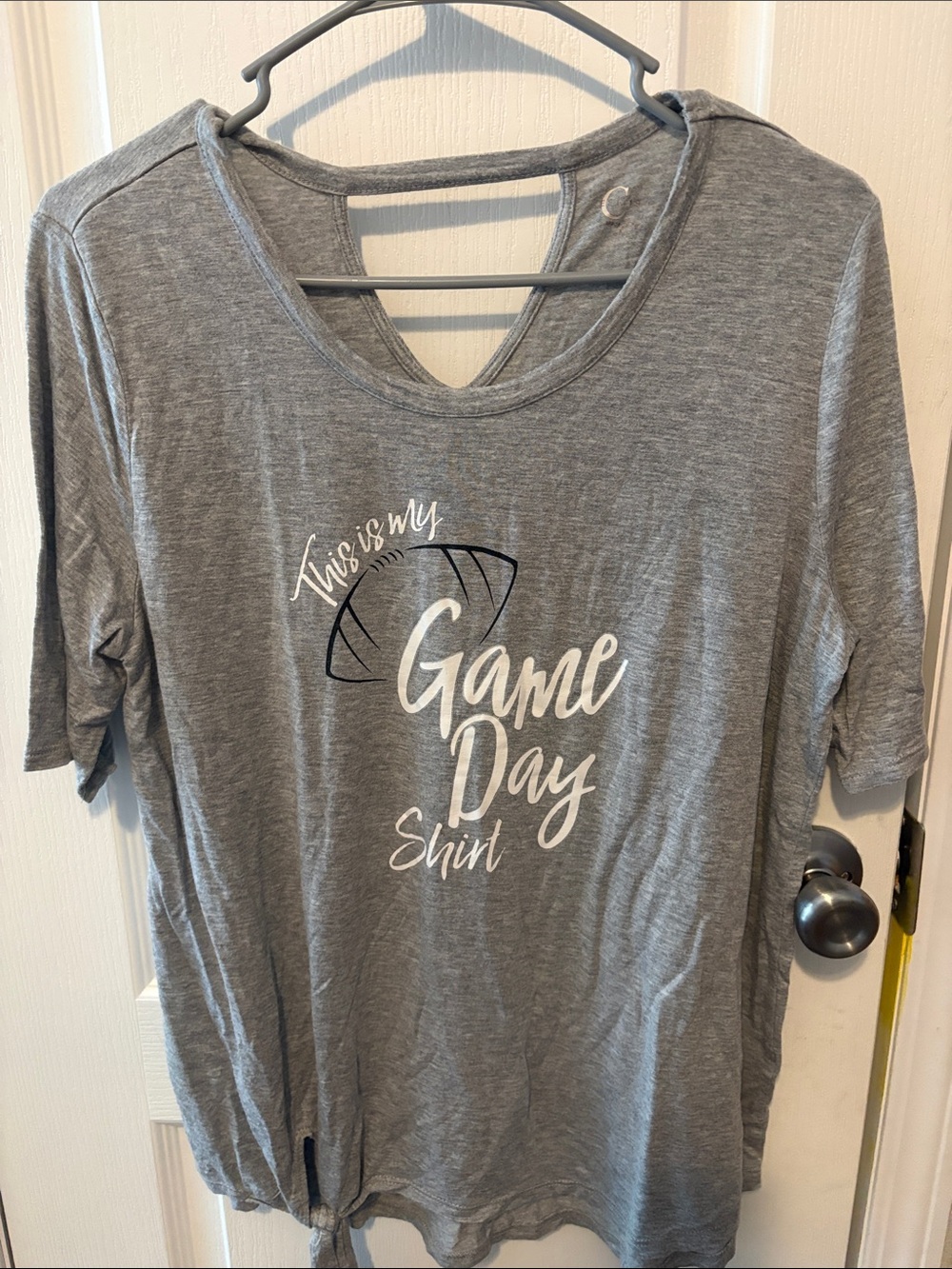 Bloomingdale's Gray 'Game Day Shirt' Graphic Tee